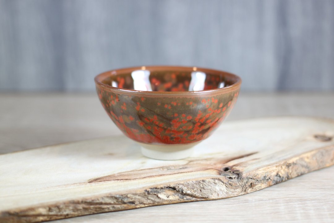 【沐春生活】赤阳 结晶釉茶杯 茶碗 莺歌名家叶敏祥作品 - 茶具/茶杯 - 陶 