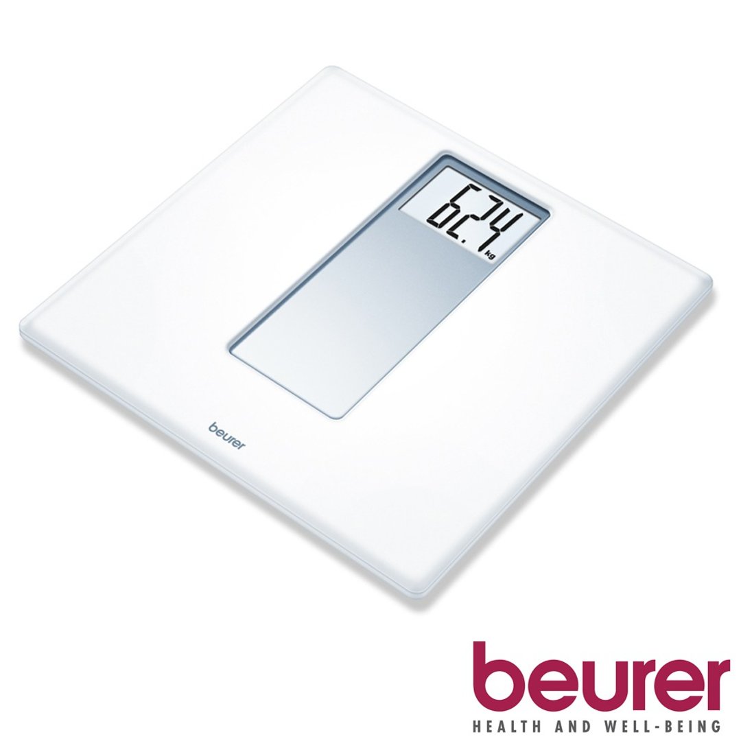 beurer 德国博依 经典素雅电子体重计 体重机 PS160 - 其他小家电 - 玻璃 白色