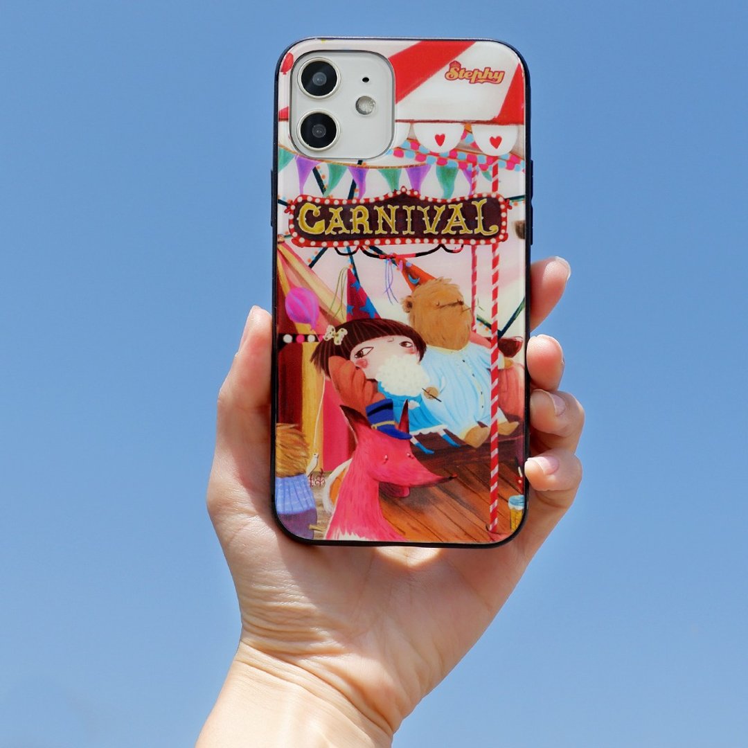 【定制化礼物】开心乐园镜面手机保护壳_ iPhone 15 全新上市 - 手机壳/手机套 - 玻璃 