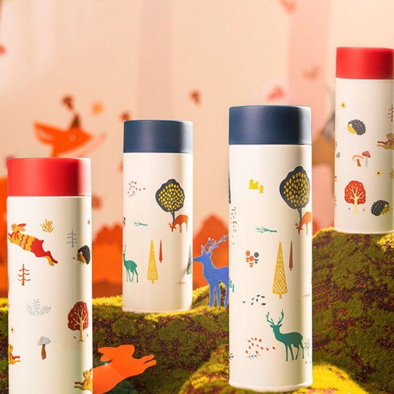 【Diller】MLH8975 316不锈钢 奇幻森林保温直杯 350/500ml 2色 - 水瓶/水壶 - 其他材质 