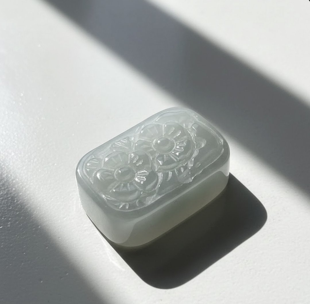 冰种翡翠梅花 | 裸石 | 天然缅甸玉A货翡翠 | 送礼 - 其他 - 玉石 透明