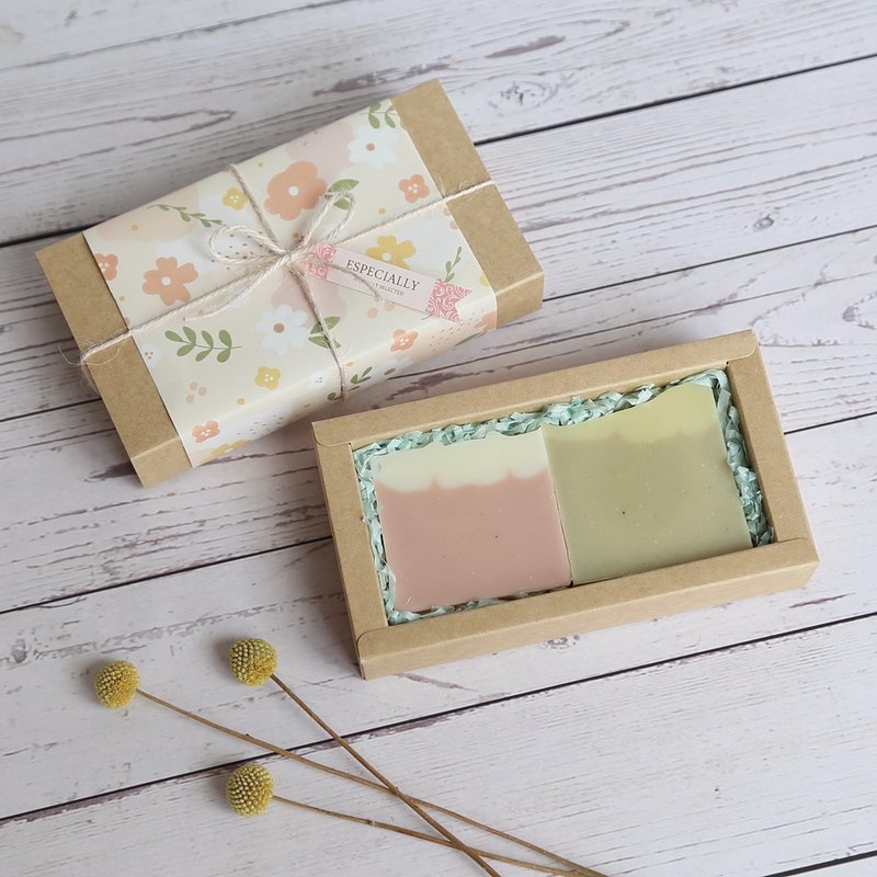 【手工皂礼盒】粉绿矿泥 // 手工冷制皂 - 肥皂/手工皂 - 环保材料 多色