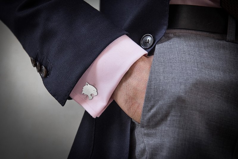 Tiger Cufflinks 925 sterling silver - Animal Cufflinks - Cat Cufflinks - Custom - 袖扣 - 纯银 银色