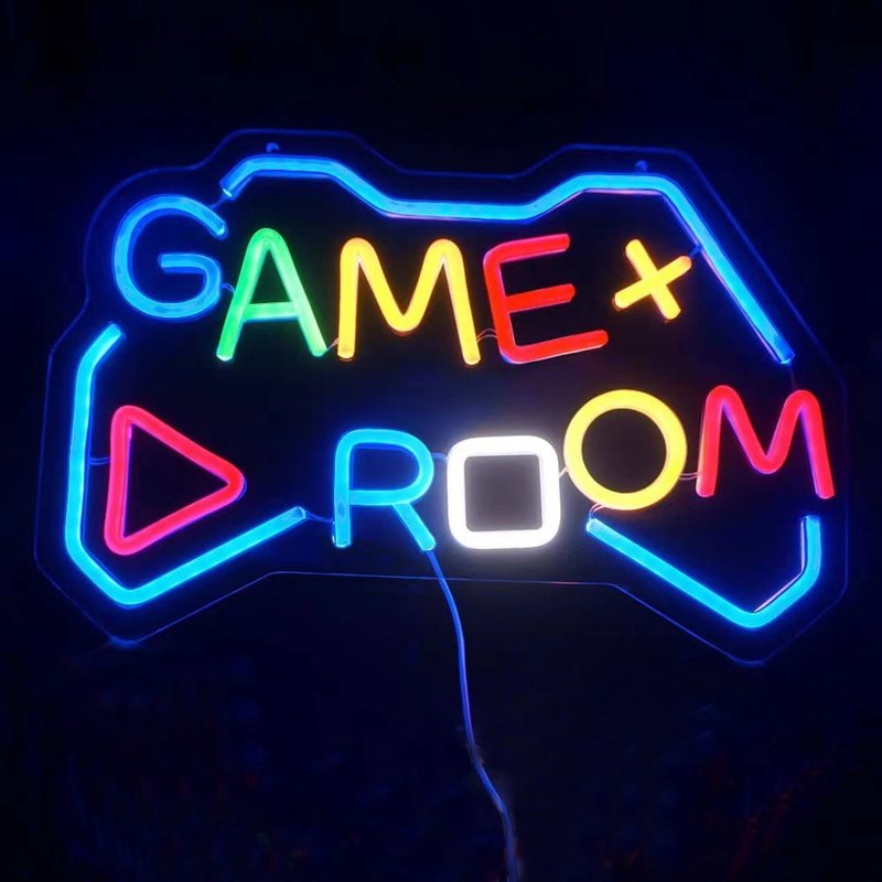 Game Room游戏房霓虹灯LED发光字Neon Sign广告招牌Logo装饰灯 - 灯具/灯饰 - 压克力 透明
