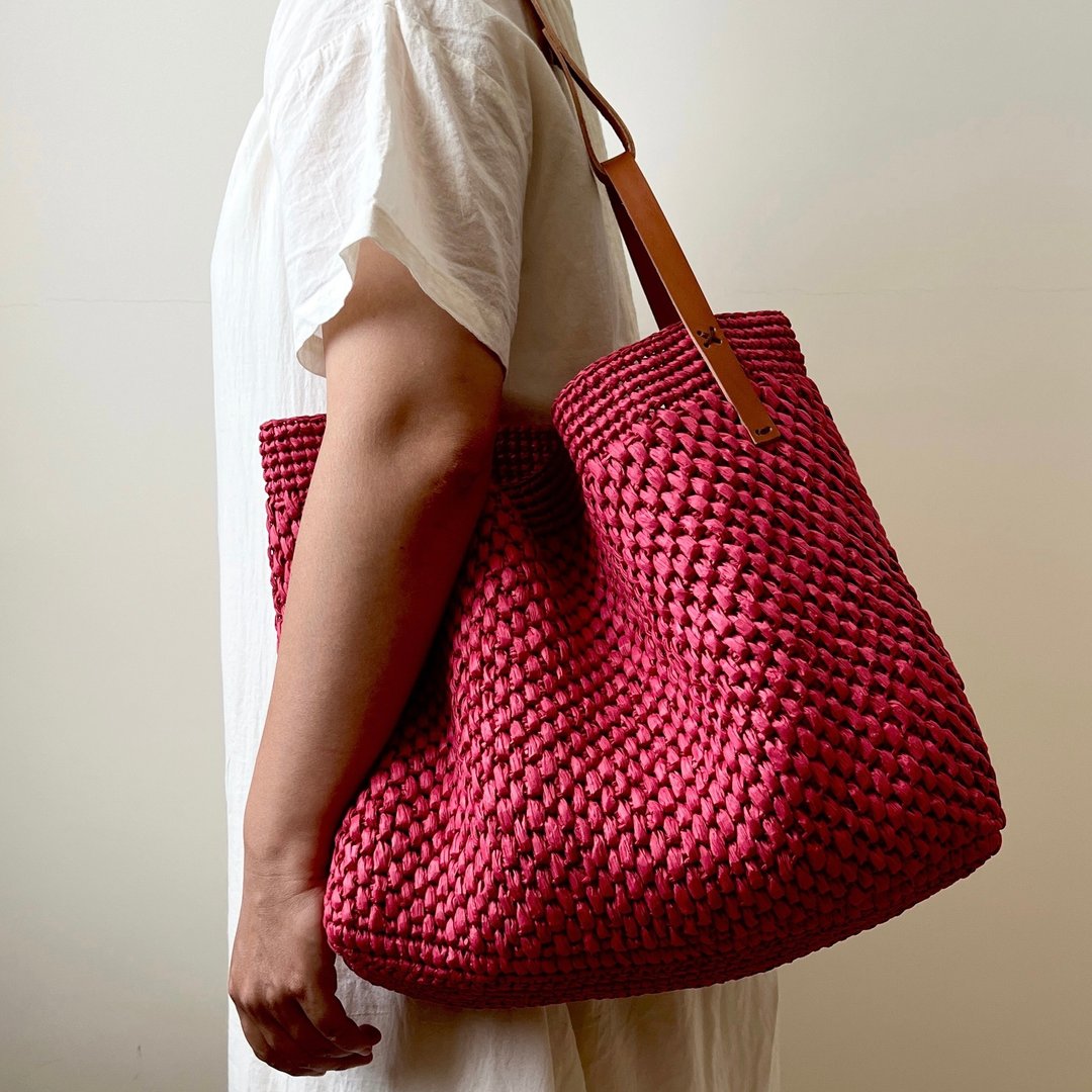 Linda Bag ∣ 钩针编织。草编包。手工编织包 - 侧背包/斜挎包 - 纸 多色