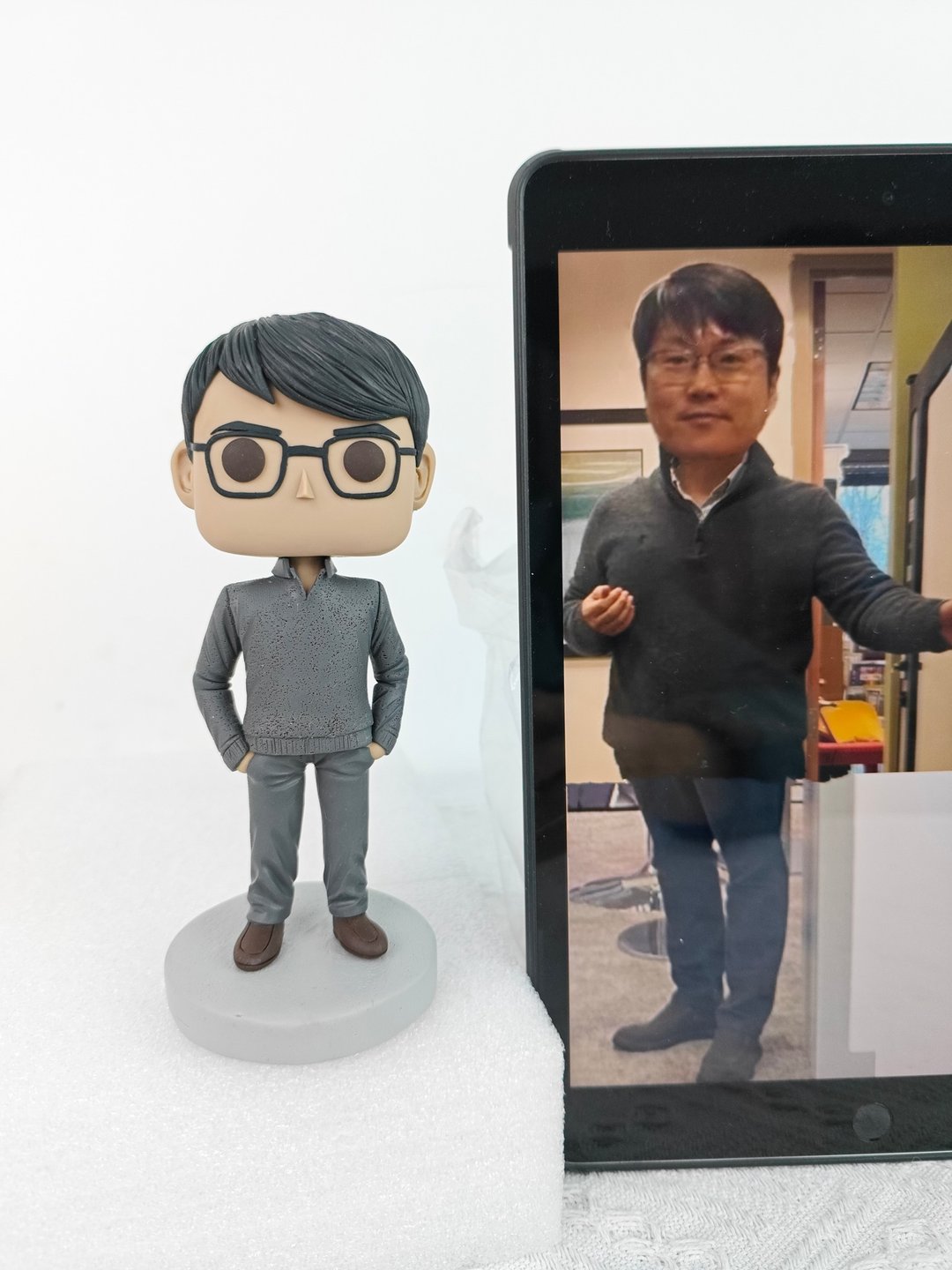 纯手工定制美国Funko Pop 自画肖像公仔娃娃男朋友老公生日礼物 - 玩偶/公仔 - 粘土 多色