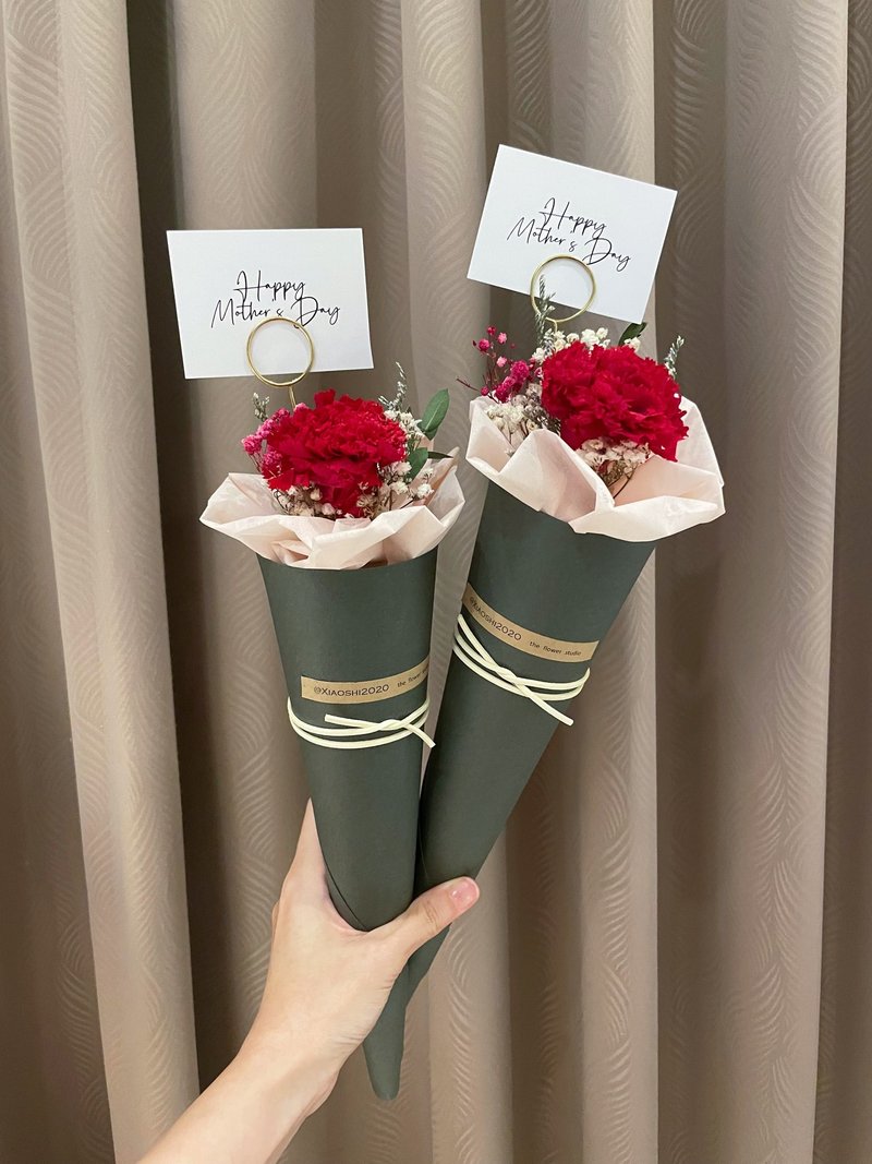 康乃馨永生花束 单支康乃馨花束 母亲节花束 母亲节礼物 - 干燥花/捧花 - 植物．花 