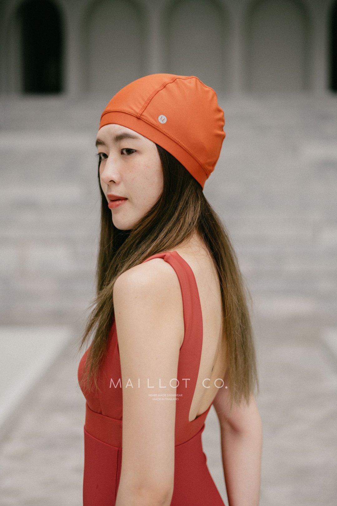 连体泳帽 - 女装泳衣/比基尼 - 其他材质 多色