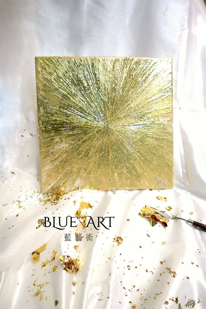 光语-金箔画 抽象画 立体画 摆饰 挂画 开运 装饰 礼物 画画 体验 - 插画/绘画/写字 - 其他材质 