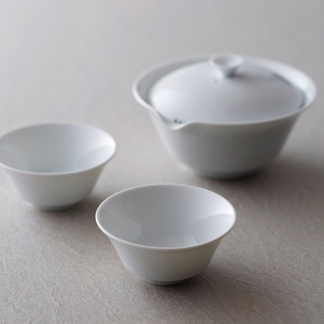 Hobin&amp;Yunomi 2pcs in Paulownia box - 茶具/茶杯 - 瓷 