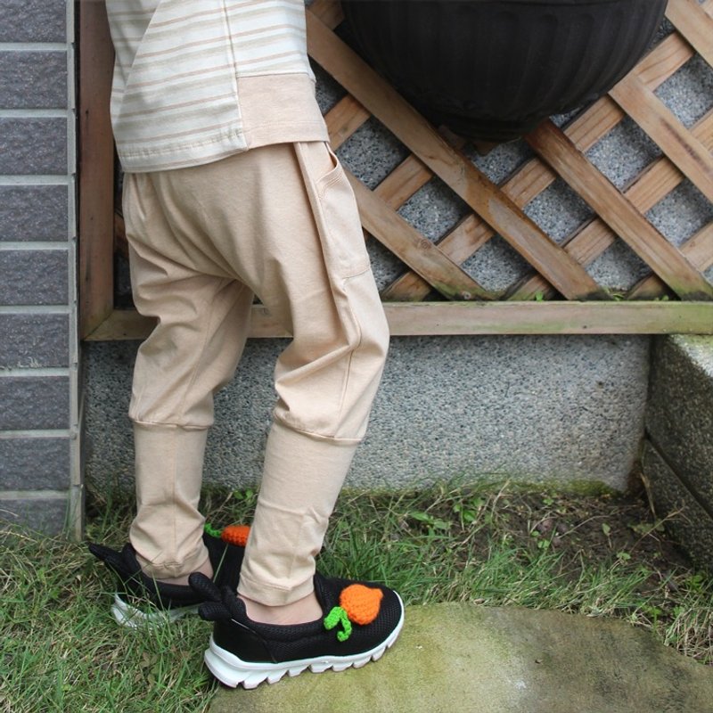 【ecoolla】有机棉飞鼠裤_彩棉棕|台湾制| - 其他 - 棉．麻 