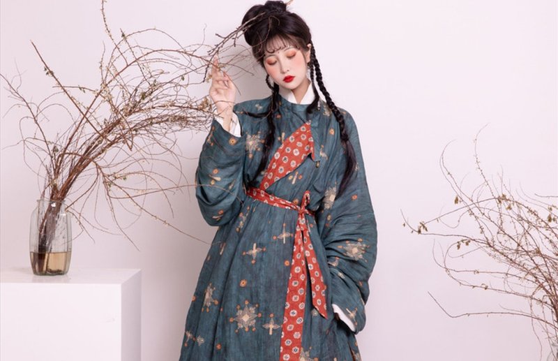 【唐制改良】苎麻复原圆领袍 - 女装上衣 - 其他材质 多色