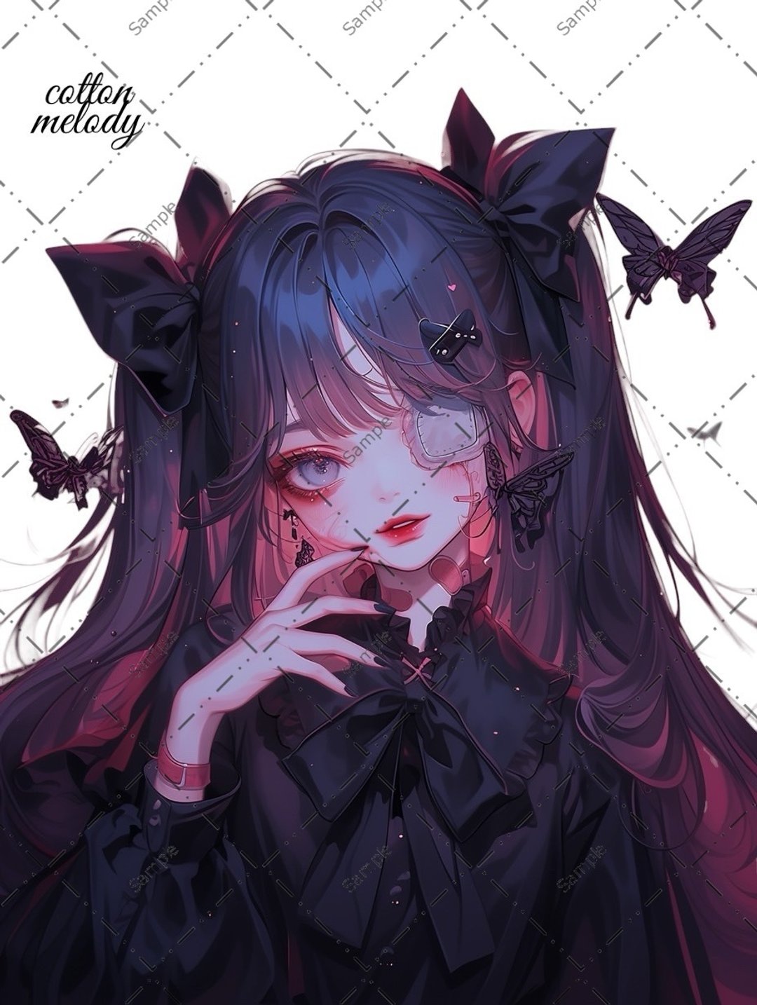 original sticker no.1572 人物贴纸 原创贴纸 人物贴纸 女孩贴纸 原创人物贴纸 - 贴纸 - 纸 