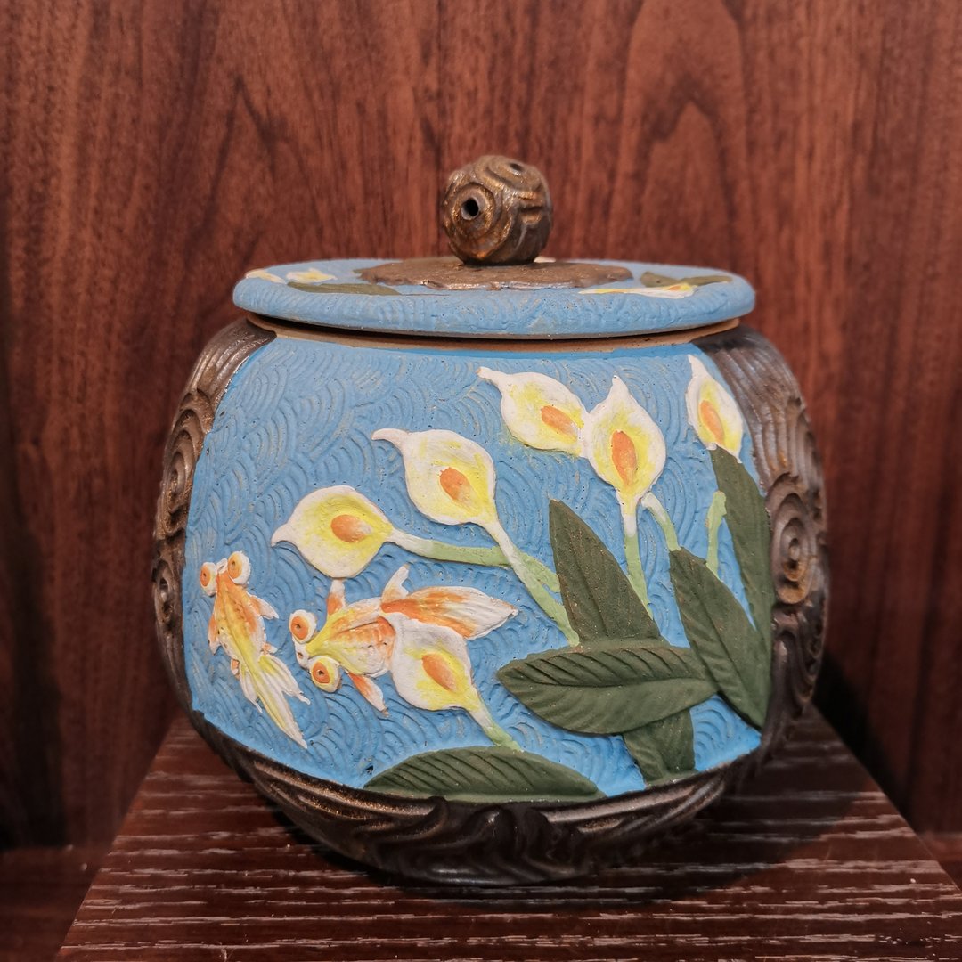 手工刻花__茶仓系列-悠游 - 茶具/茶杯 - 陶 咖啡色