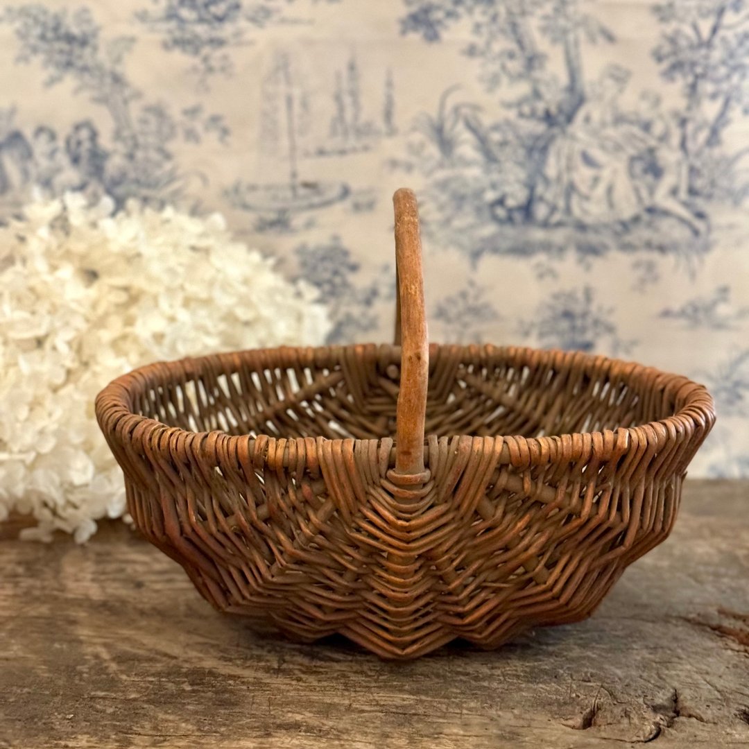 40583-迷人南法风藤篮Charming South French style basket - 收纳用品 - 其他材质 