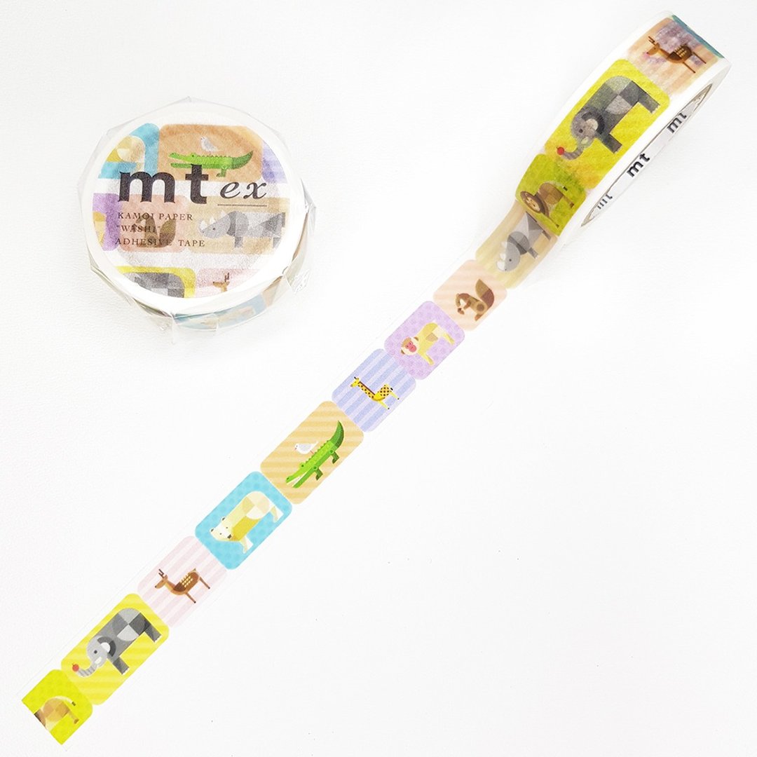 mt ex 和纸胶带 / 几何动物 (MTEX1P182) / 2020SS - 纸胶带 - 纸 多色