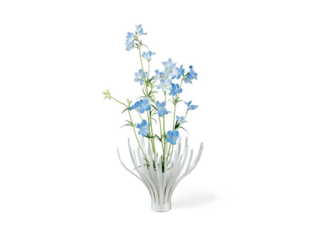 花开富贵花瓶 – S - 摆饰 - 贵金属 银色