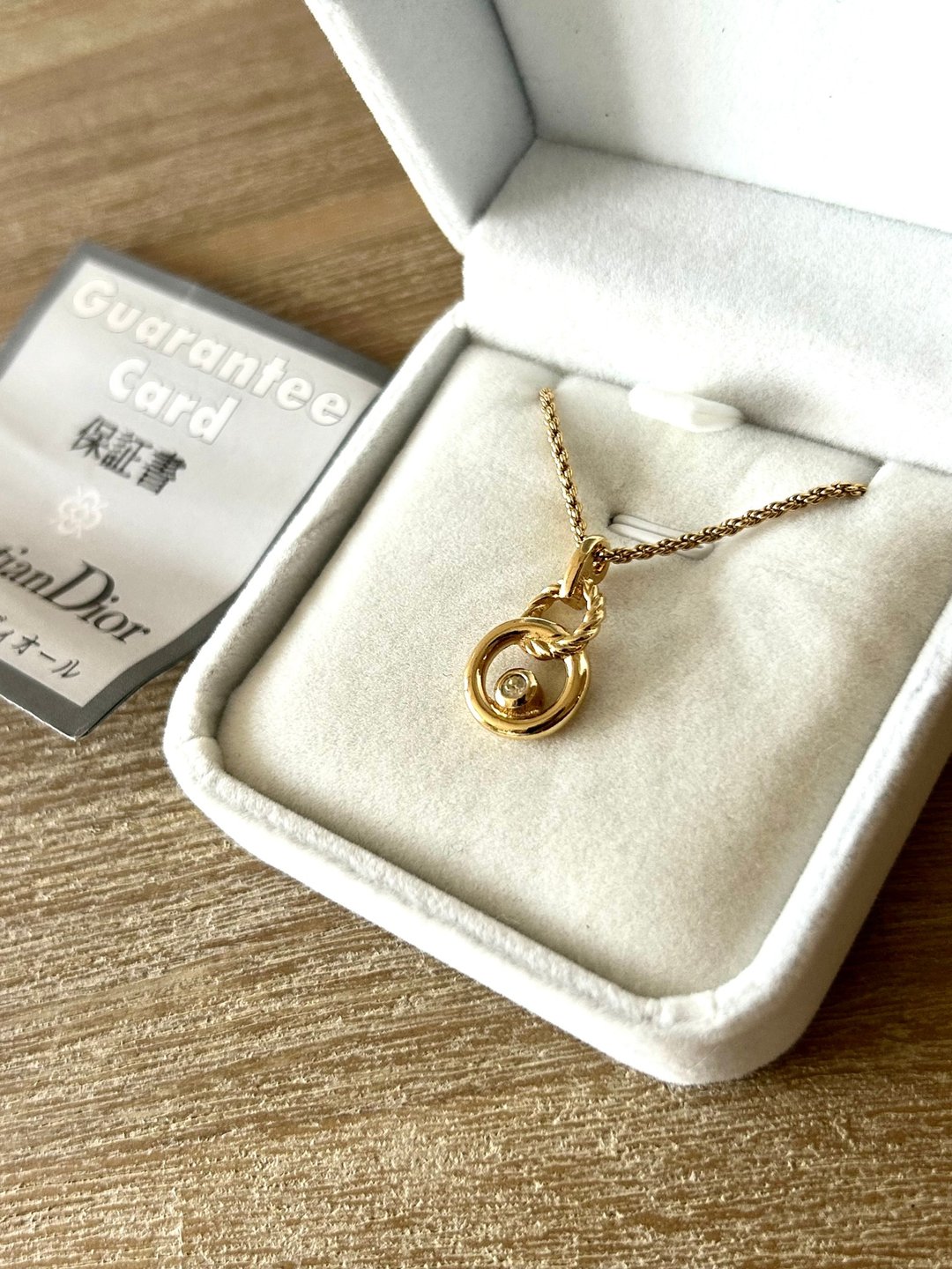 日本中古二手CHRISTIAN DIOR 双圆环项链/颈链 - 项链 - 其他材质 金色