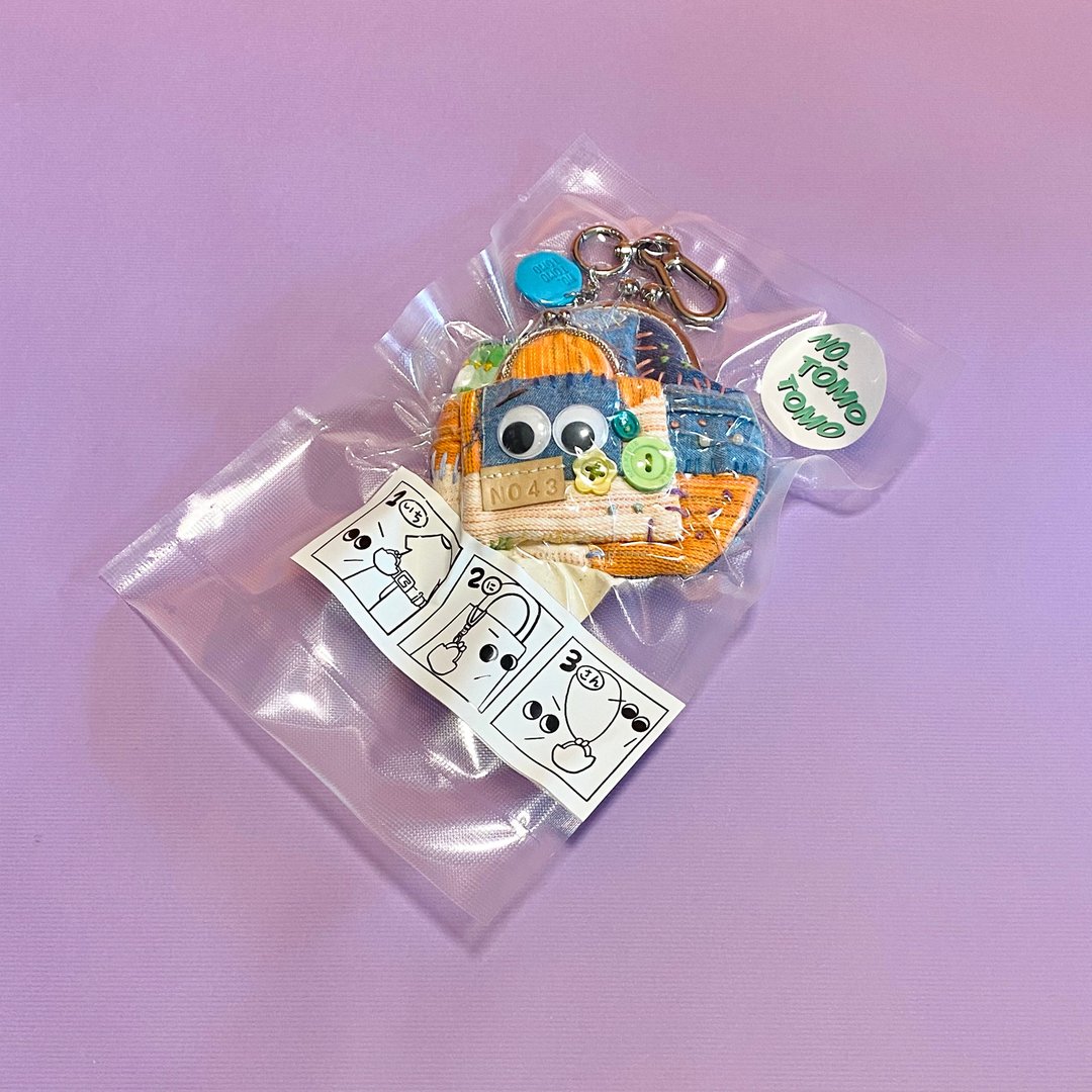 装可爱的包包 NO.包装示范 非贩售商品 - 零钱包 - 棉 蓝色