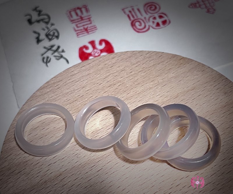 玛瑙玉髓戒指 - 戒指 - 玉石 