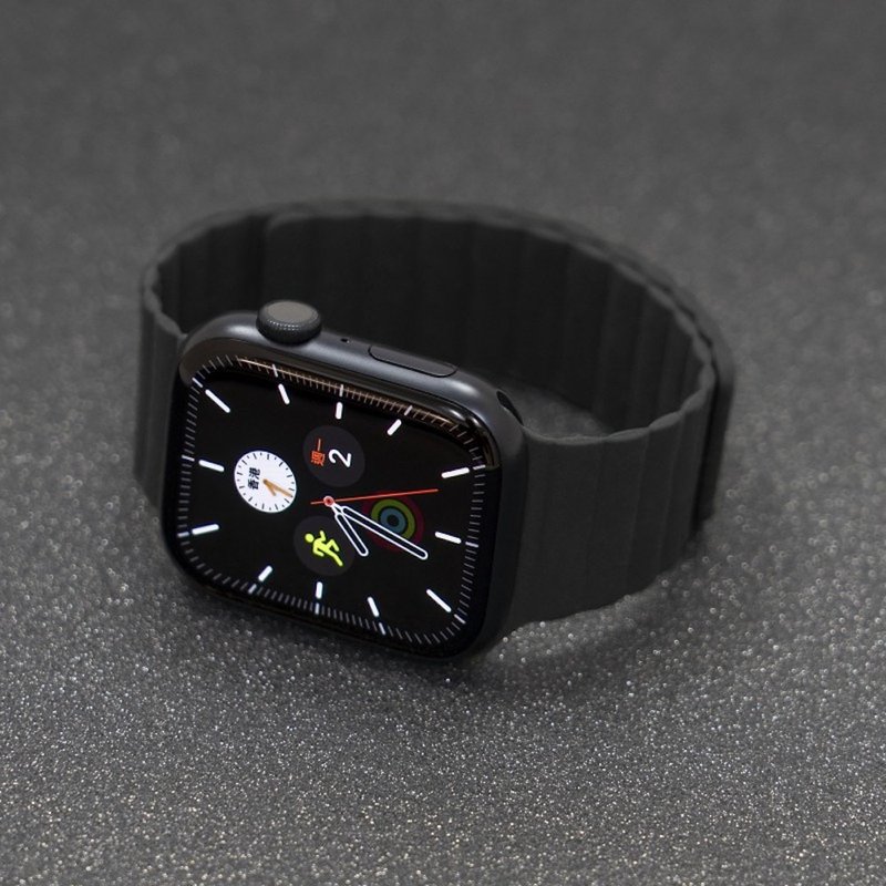 Torrii Apple Watch 表带 SATURN 系列 - 黑色 - 表带 - 硅胶 黑色