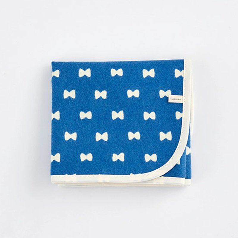 外出多功能防水垫 蝴蝶结【尿布垫/婴儿防尿垫/儿童外出用餐垫】 - 其他 - 棉．麻 蓝色