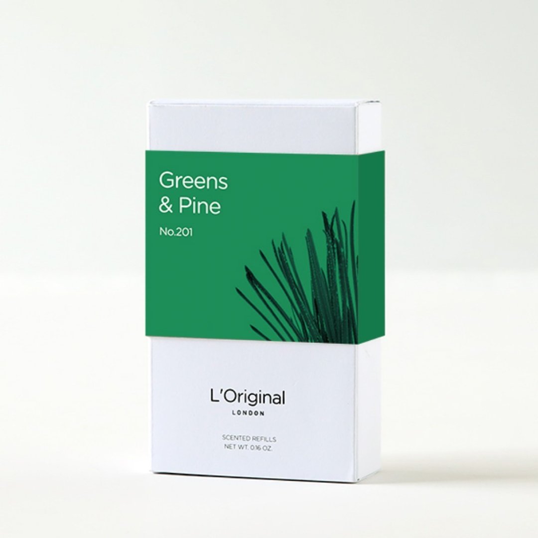 英国 L'Original 精品车用香氛补充装-青草与松木 - 香薰/精油/线香 - 精油 绿色