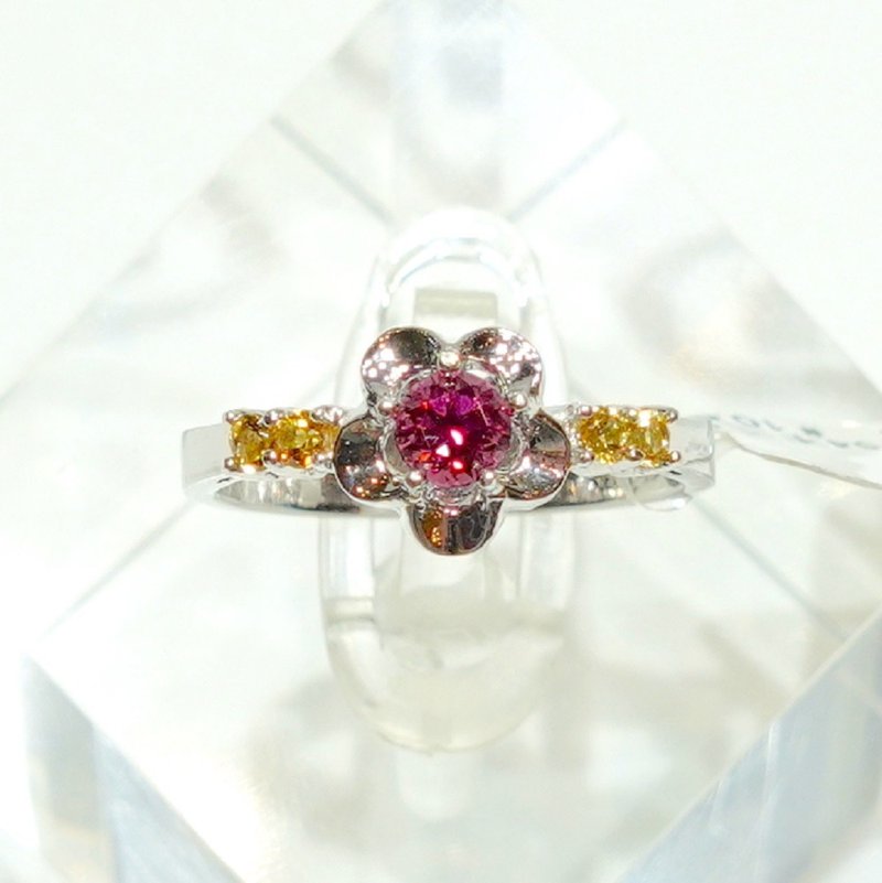 宝丽金珠宝-天然粉紫色蓝宝石K金戒指 - 戒指 - 宝石 