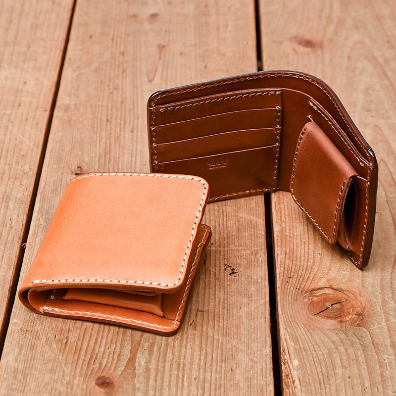 日本职人手作皮革经典双折短夹 (WS-8) - 共5色 - 皮夹/钱包 - 其他材质 多色