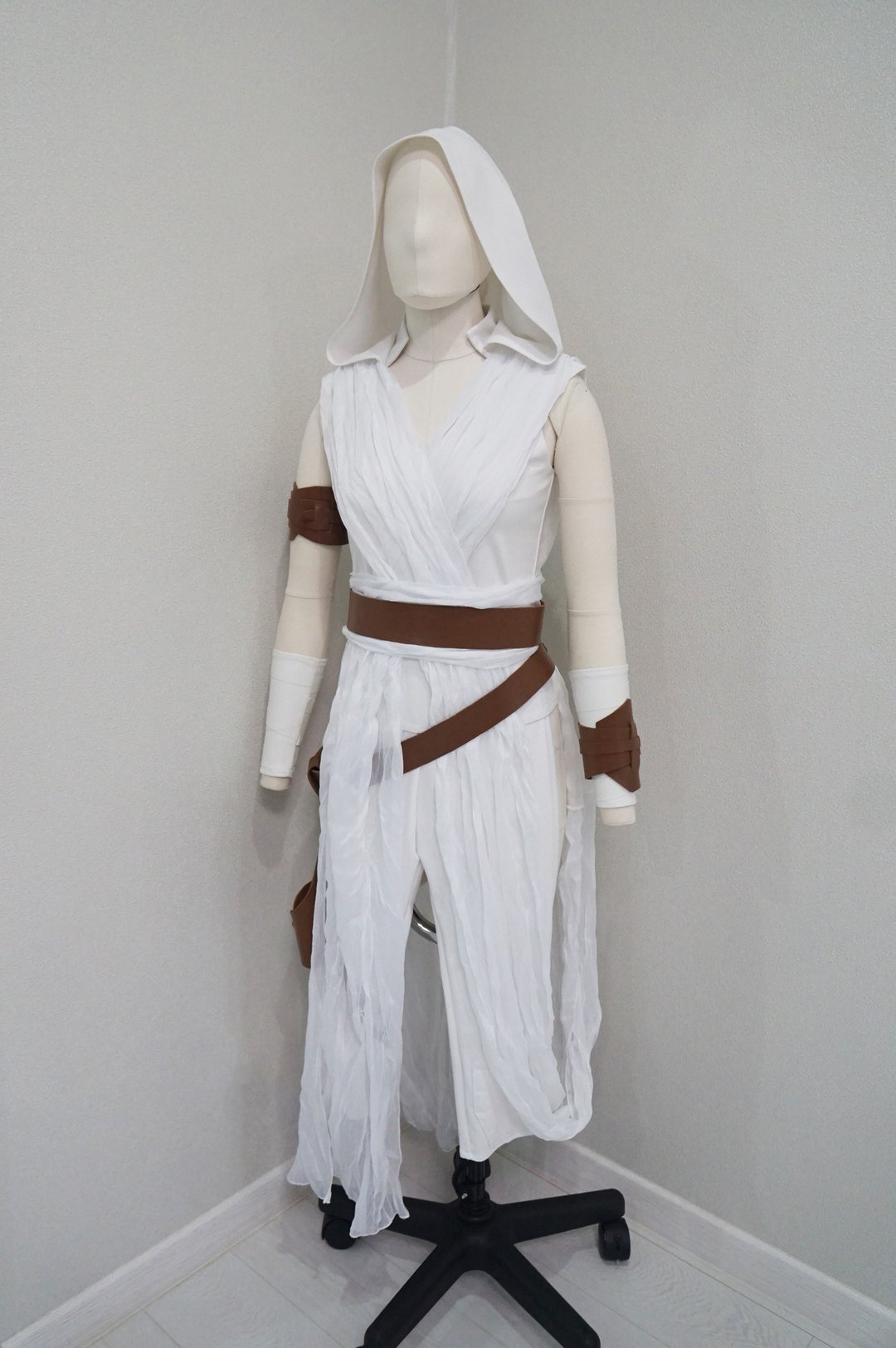 芮伊 (Rey Skywalker) 白色造型服装 - 星际大战角色扮演 - 女装上衣 - 聚酯纤维 白色