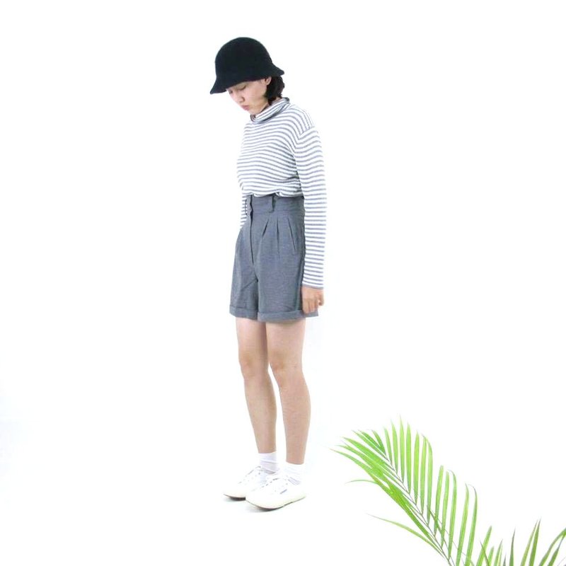 │千金难买早知道│灰VINTAGE/MOD'S - 女装长裤 - 其他材质 