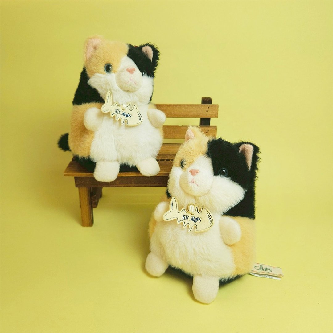 24H 出货 三花猫 ECO 填充玩偶 - 莎莉 12cm - 玩偶/公仔 - 其他人造纤维 卡其色