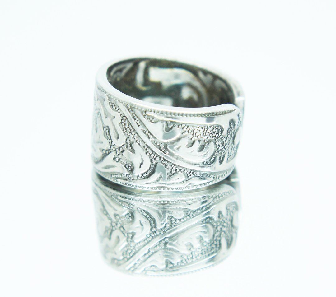 Serpentine Ring Sterling Fork Ring Antique Spoon Ring Fork Rings Fork Jewelry - 戒指 - 其他金属 