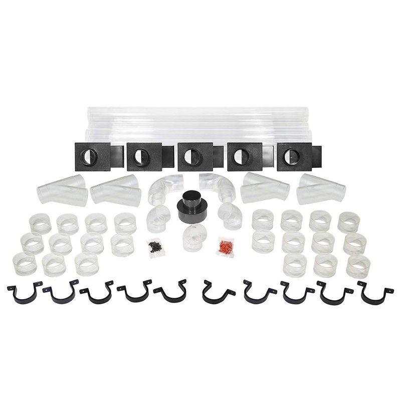 美国 POWERTEC 2-1/2寸 木工集尘系统管件组 (55入)  集尘设备 - 其他 - 塑料 