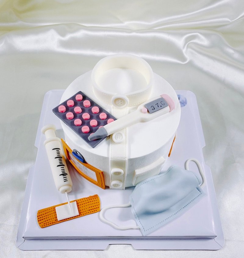 护理师 护士 医生 生日蛋糕 蛋糕 甜点 弥月 定制化 6寸 面交 - 蛋糕/甜点 - 新鲜食材 白色