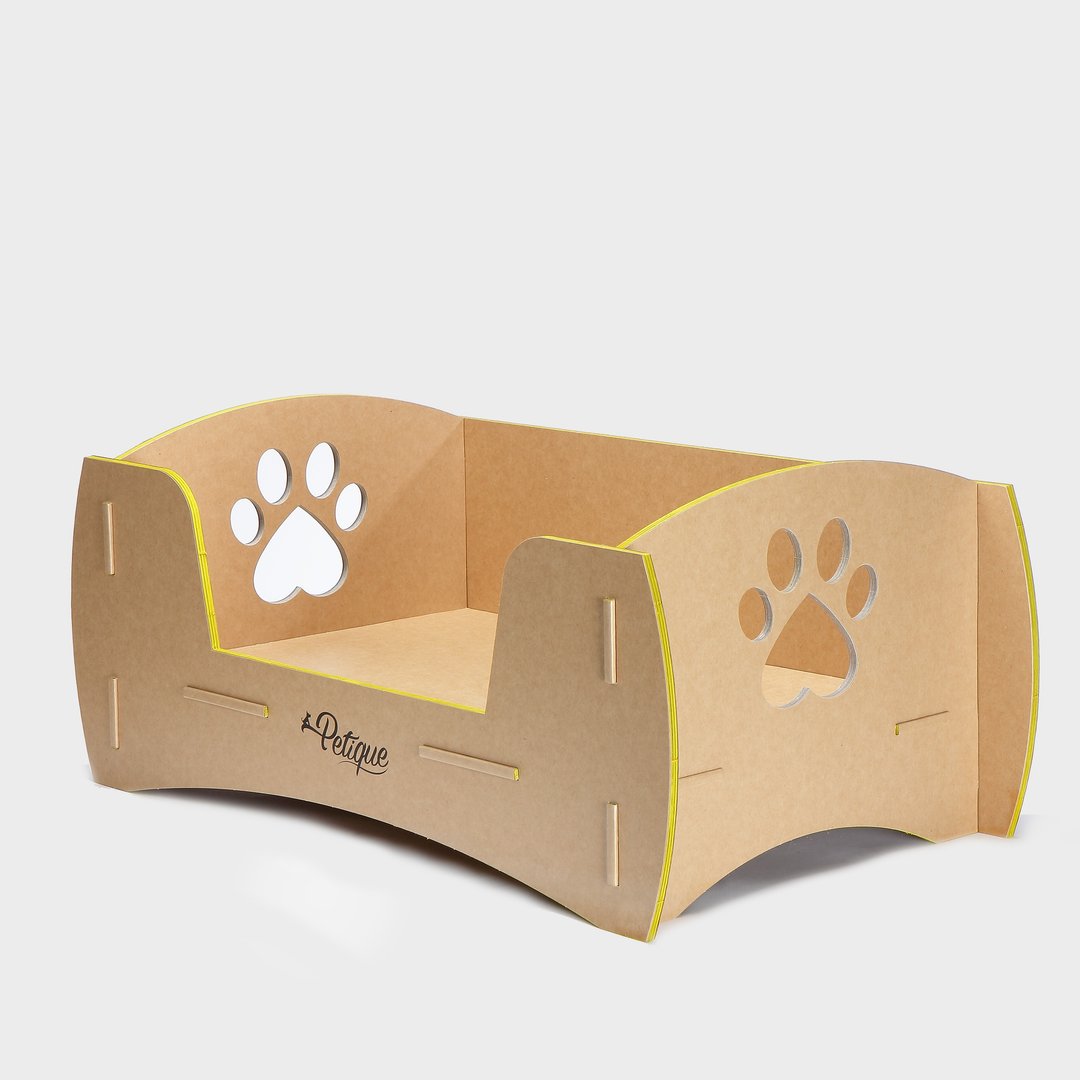 宠物纸家具 两用贵族床-旺旺 不含床垫 - 床垫/笼子 - 纸 咖啡色