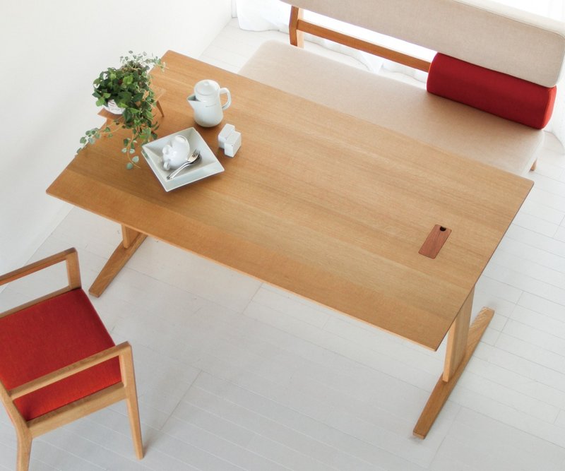 旭川家具 Interior NASU LIBRO 餐桌 - 餐桌/书桌 - 木头 咖啡色