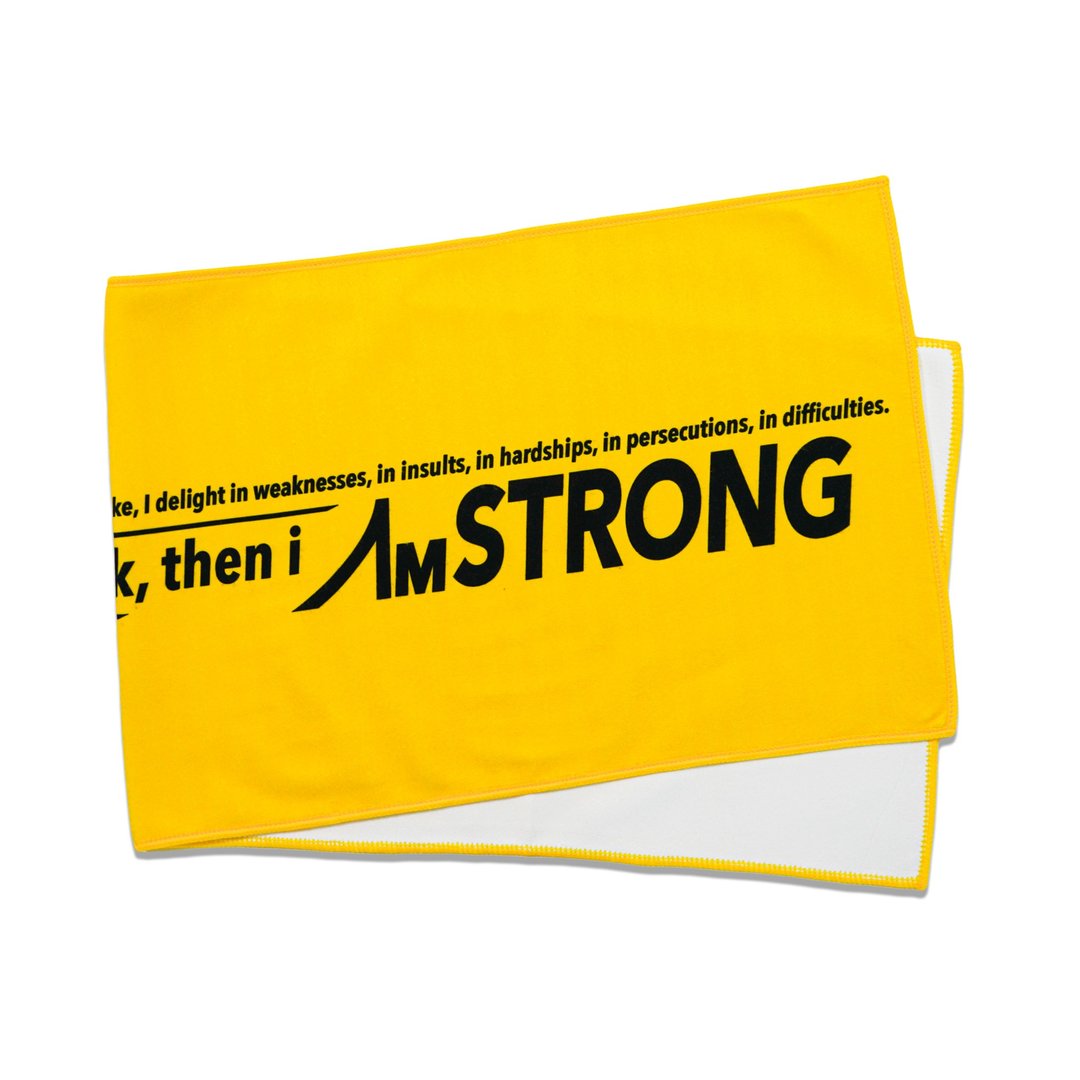 【香港设计】型格运动风 运动毛巾| 01-GYM TOWEL - 毛巾浴巾 - 聚酯纤维 黄色