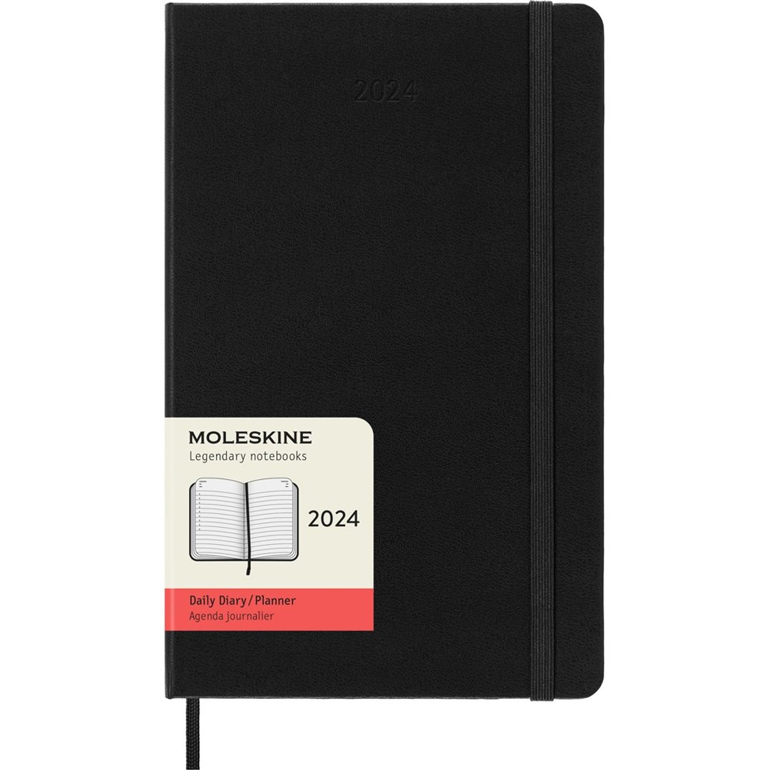 _勿上架_MOLESKINE 2024 日记手帐 12M 硬壳 L 型黑 烫金服务 - 笔记本/手帐 - 纸 黑色