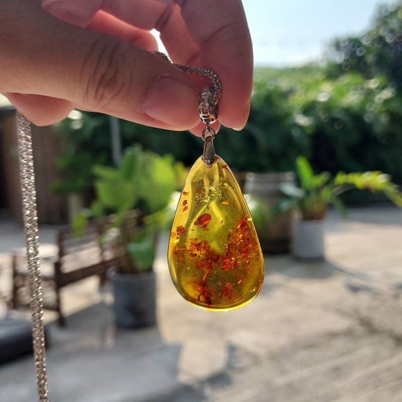 波罗的海蜜蜡琥珀吊饰 - 招财 健康 长寿之宝石 - 吊饰 - 半宝石 