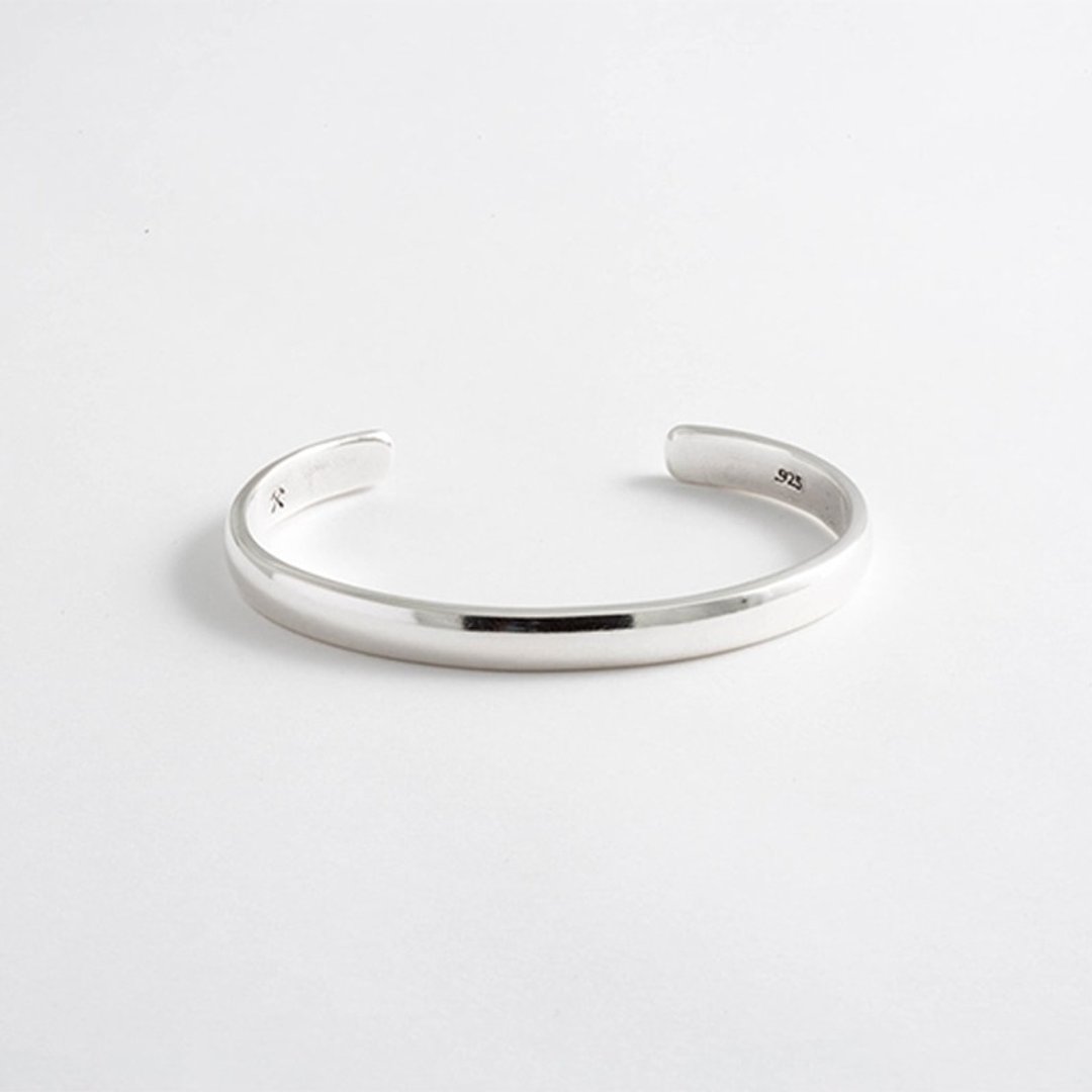 美国职人品牌 Studebaker Metals 手工锻造 Lodge Cuff 纯银手环 - 手链/手环 - 纯银 银色