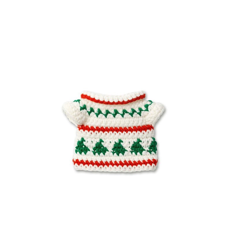 荷兰 Just Dutch | Miffy 米飞兔 手工编织 圣诞洋装 - 玩偶/公仔 - 棉．麻 白色