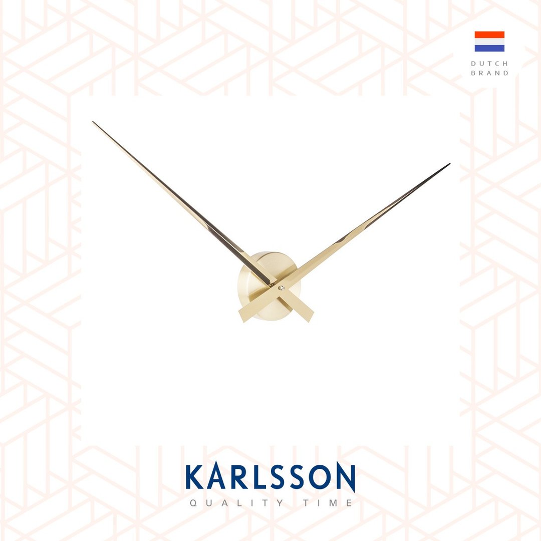 荷兰Karlsson Wall clock 90cm Little Big Time Gold 大指针挂钟 - 时钟/闹钟 - 其他金属 金色