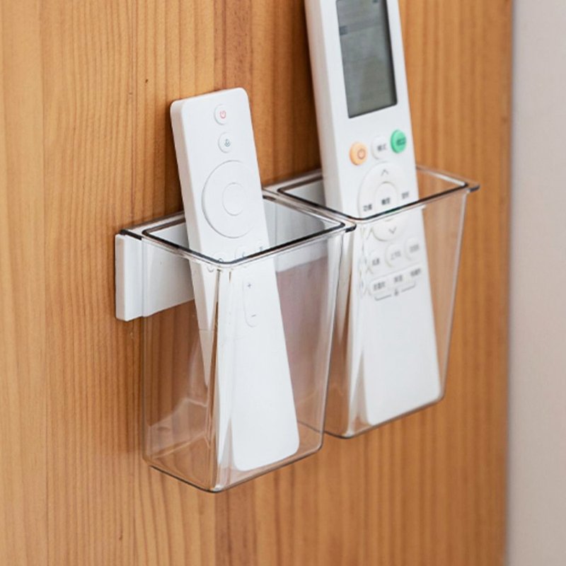 日本霜山 PET可挂式小物置物收纳盒-2入 (附无痕壁挂贴)-多色可选 - 收纳用品 - 塑料 透明