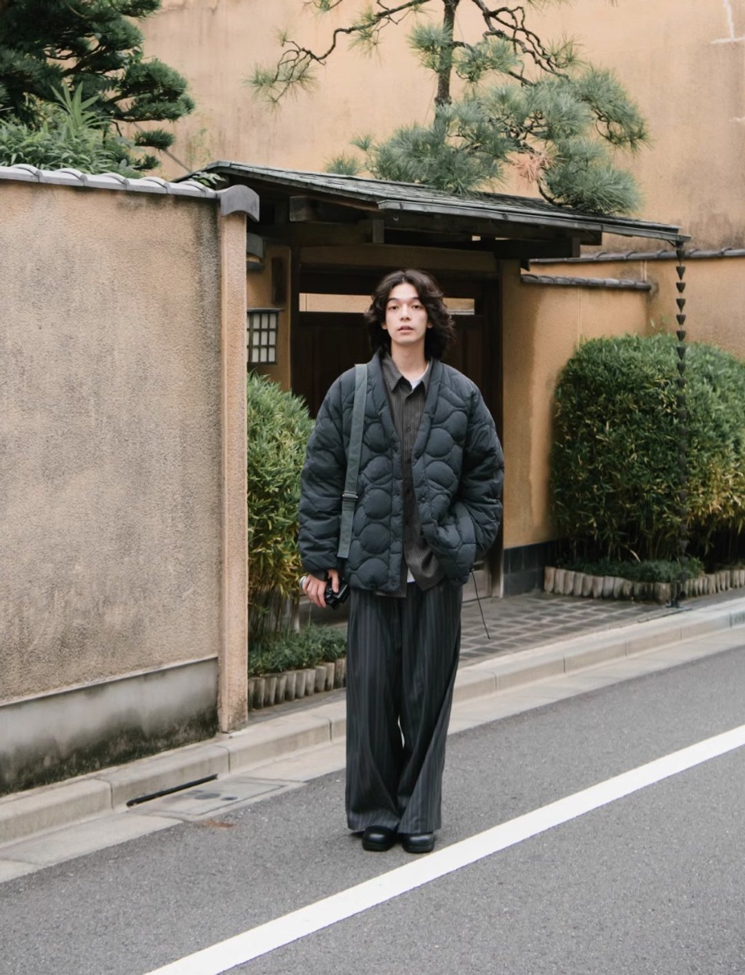 深夜小酒馆 中式白鸭绒羽绒服 - 男装外套 - 其他材质 灰色