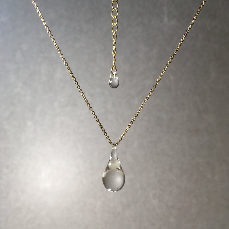 - Drops - Necklace - 项链 - 玻璃 白色
