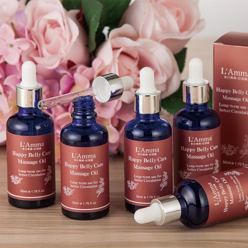 芳疗快乐暖宫精油50ml x 6-疗愈身心-舒缓放松 - 香薰/精油/线香 - 其他材质 红色