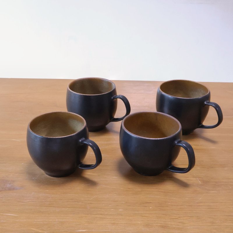 低调消光黑 马克杯 咖啡杯 - 咖啡杯/马克杯 - 陶 黑色
