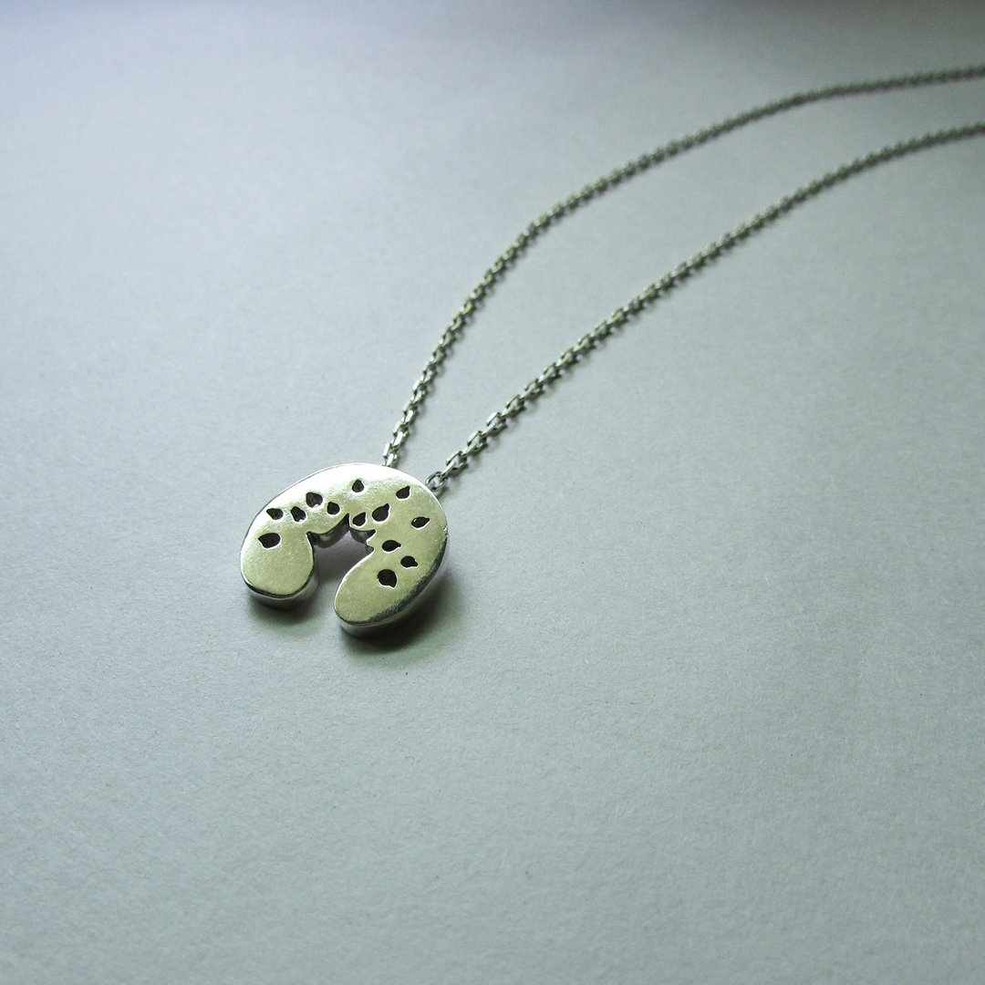 tree necklace_树木项链 | 925纯银 限量 设计师手作 包邮 - 项链 - 其他金属 银色