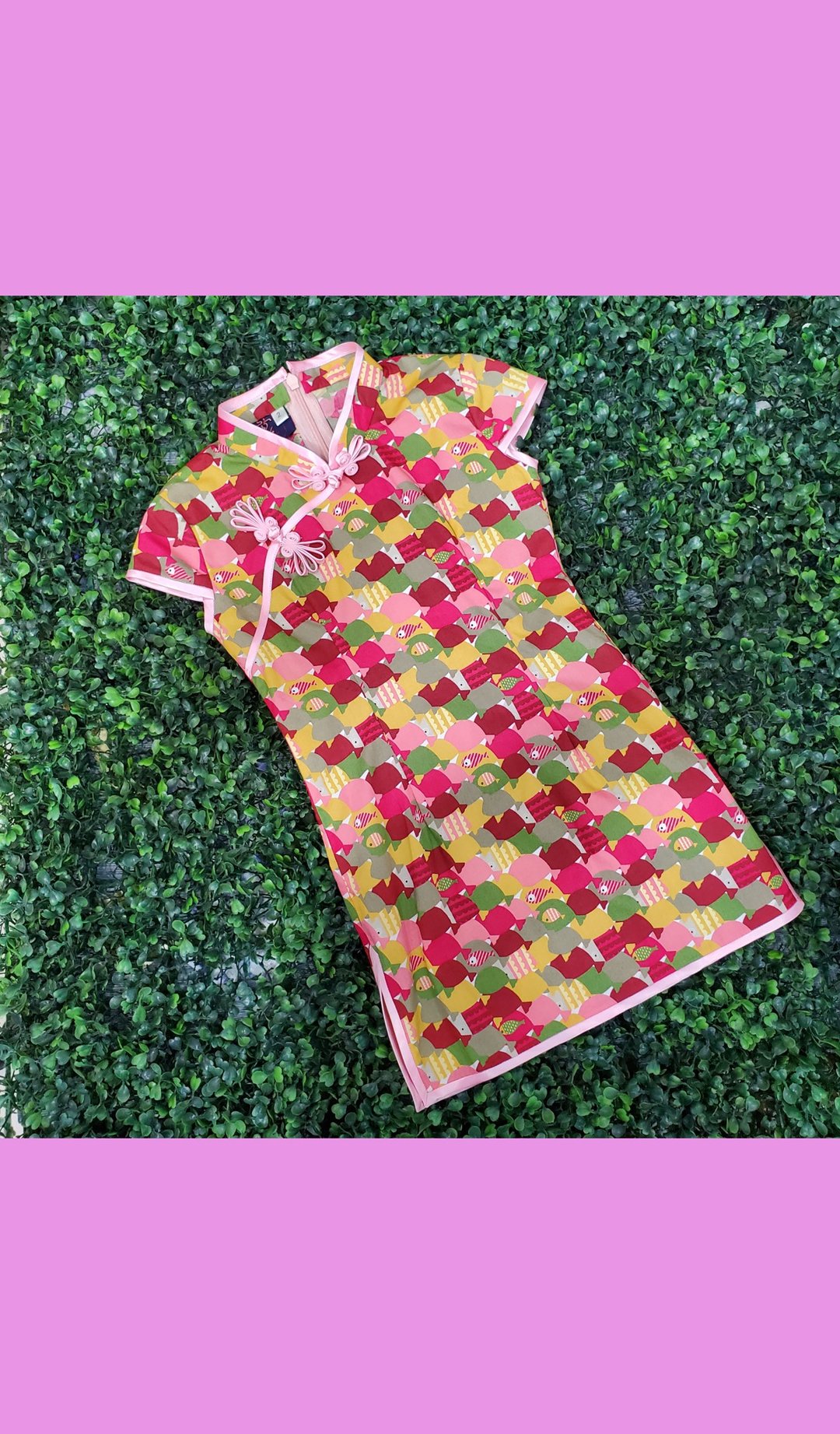 VINTAGE悦裳 新式改良女童旗袍 长裙 连身裙 亲子旗袍系列NS-633 - 旗袍 - 棉．麻 多色